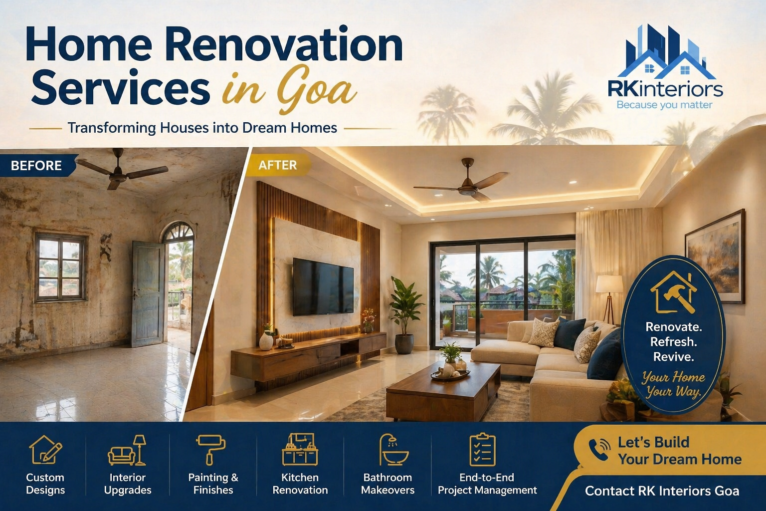 Home Renovation Services in Goa | RK Interior